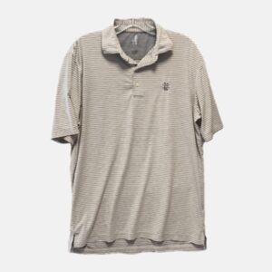 NWOT Feather Weight from 2022 striped short sleeve golf shirt, sz M
